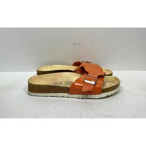 Birkis Birkenstock Catalina Tangerine Glitter Sandals Womens Size 8 N 39 Slide